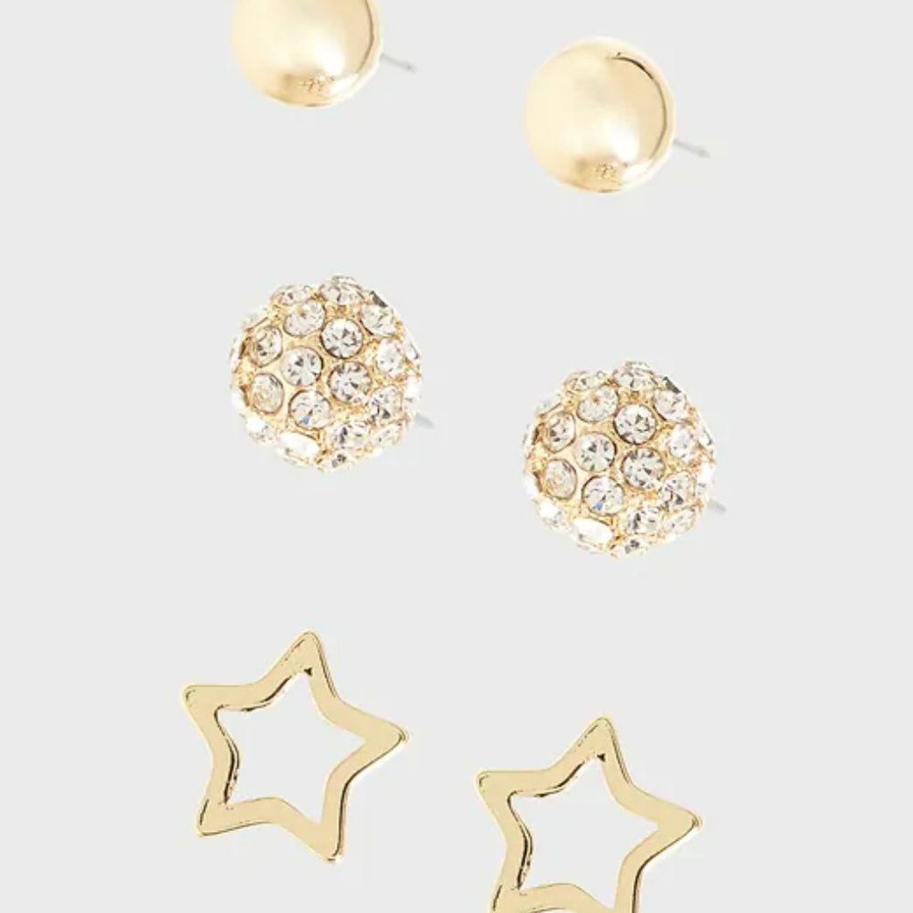 BANANA REPUBLIC Celestial Multipack Earrings, Gold